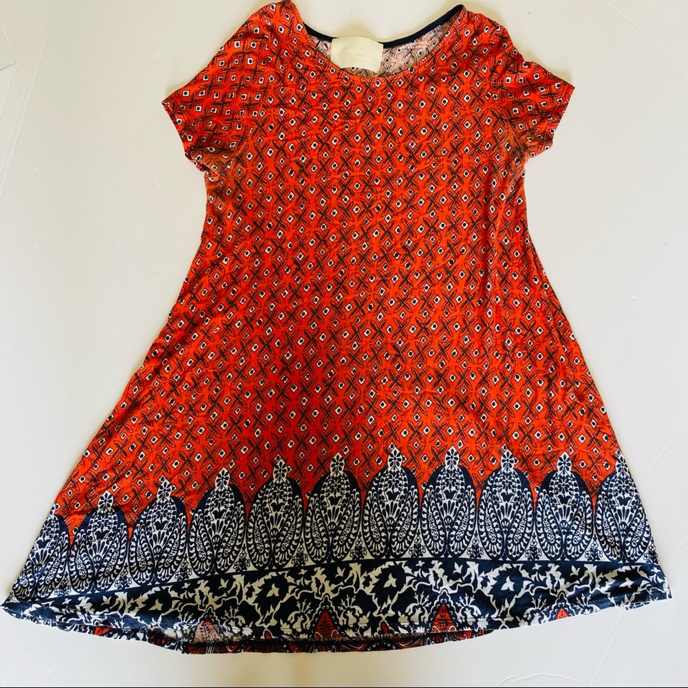 Puella, Anthropologie, red t-shirt dress, size M